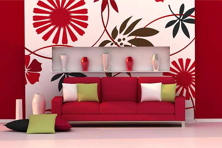 Room Decor With Floral Patterns Jpg